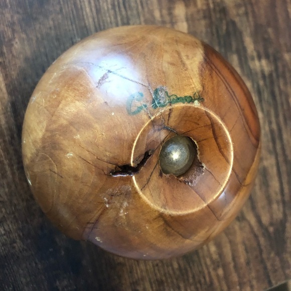 Vintage Burlwood Signed Bud Vase - Picture 8 of 8